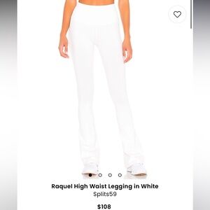 White Splits59 Raquel high waist flare legging, size XS Tall